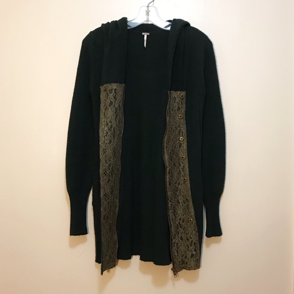 Free People Sweaters - Free People Long Zip Up Cardigan